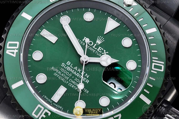 1121 ROLSUB0425A – Blaken Sub 116610LV PVD SS Black V6F V2 VS Cozy 1051